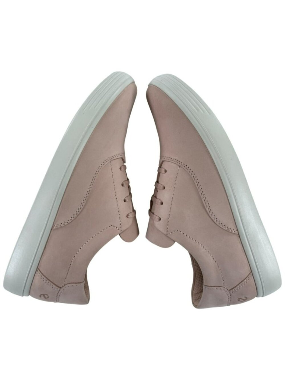 Ecco Soft Classic Rose Dust Sneakers Nubuck Leather Upper Women's Sz 8-8.5 NEW - Picture 3 of 11